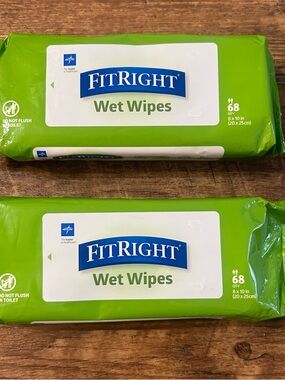 FitRight Wet Wipes - Fresh Green Pack (68 ct)